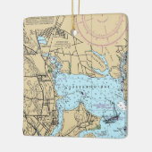 East Greenwich RI Chart Keramisch Ornament (Links)