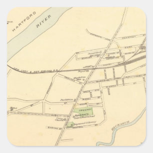 East Hartford Vierkante Sticker