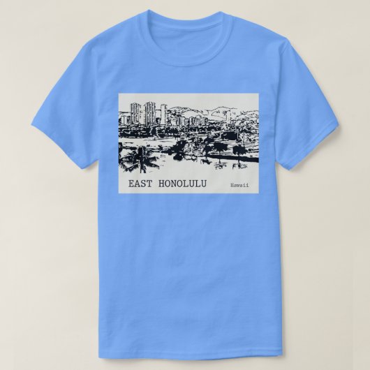 East Honolulu Hawaii TShirt 1 (Design devant)