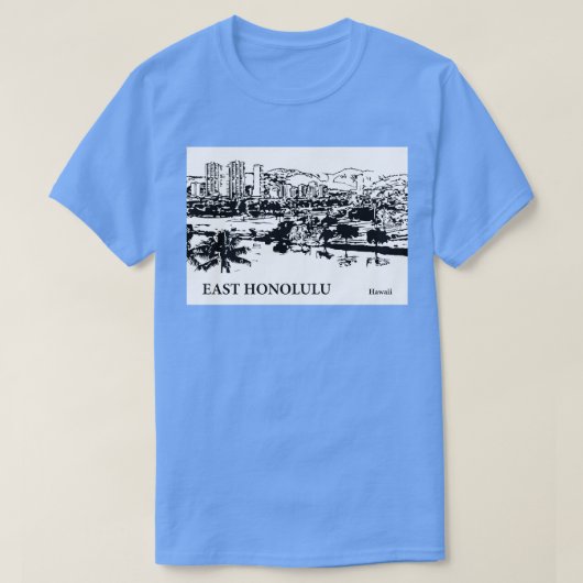 East Honolulu Hawaii TShirt 2 (Design devant)