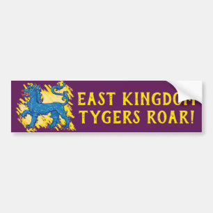East Kingdom Tygers Roar Bumpersticker