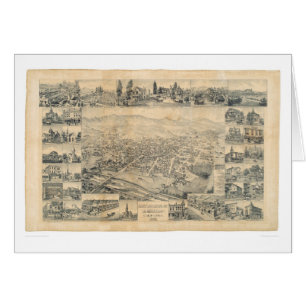 East Los Angeles, CA. Panoramische kaart 1888 (090