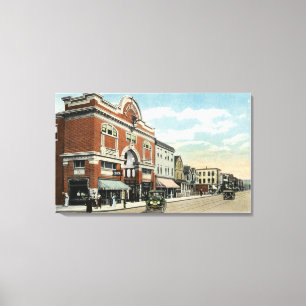 East Main Street Uitzicht van het Amerikaanse Thea Canvas Afdruk