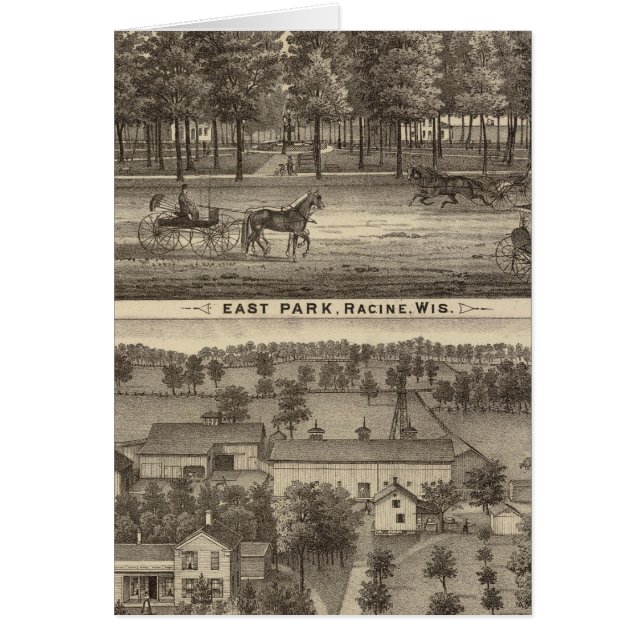 East Park, Racine et Oakland Farm (Devant)