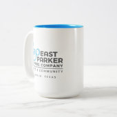 East Parker Coffee Cup 15 oz. - 2 zijkanten Tweekleurige Koffiemok (Voorkant links)