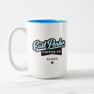 East Parker Script Coffee Mok Cup Logo
