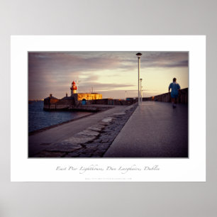 East Pier Lighthouse, Dun Laoghaire, Dublin Poster