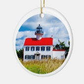 East Point Lighthouse Keramisch Ornament (Links)
