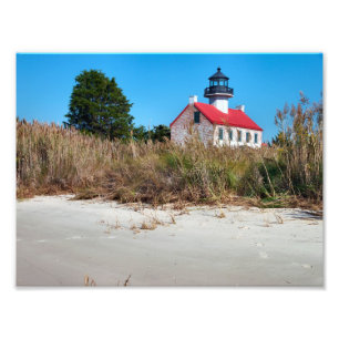 East Point Lighthouse, New Jersey Foto Afdruk