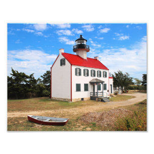 East Point Lighthouse, New Jersey Foto Print Afdruk