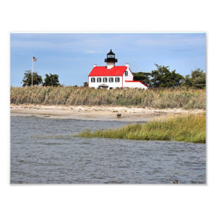 East Point Lighthouse, New Jersey Foto Print Afdruk