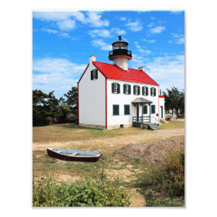 East Point Lighthouse, New Jersey Foto Print Afdruk