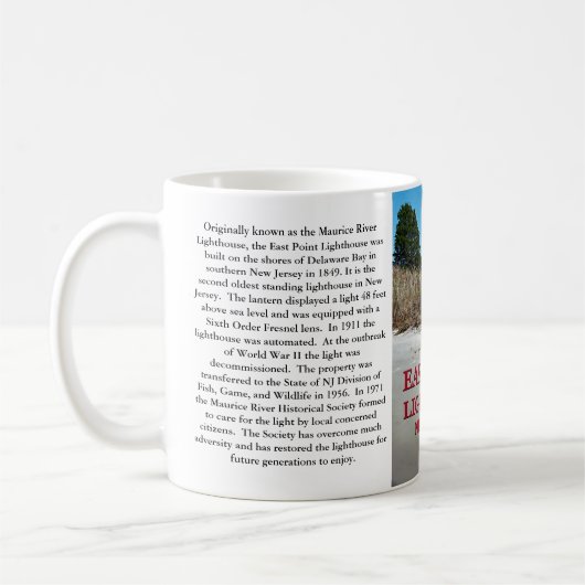 East Point Lighthouse, New Jersey Mug (Gauche)