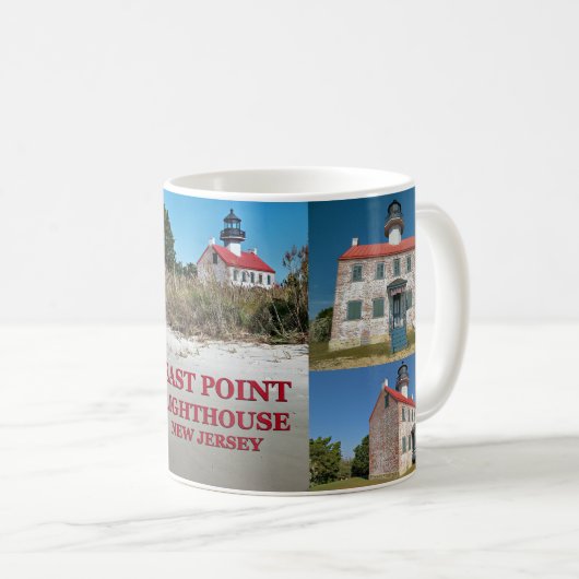 East Point Lighthouse, New Jersey Mug (Devant droit)