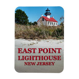 East Point Lighthouse, New Jersey Photo Magnet Magneet