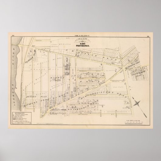 East Providence Rhode Island Poster (Voorkant)