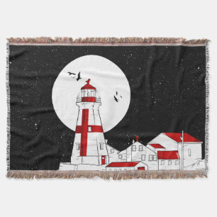 East Quoddy Head Lighthouse flat Deken