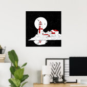 East Quoddy Head Lighthouse flat Poster (Thuiskantoor)