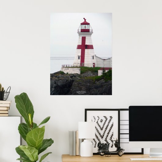 East Quoddy Head Lighthouse Poster (Thuiskantoor)