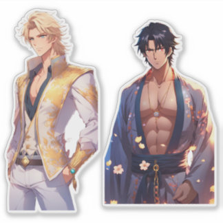 East Rencontre West Husbando Sticker Pack | Anime 