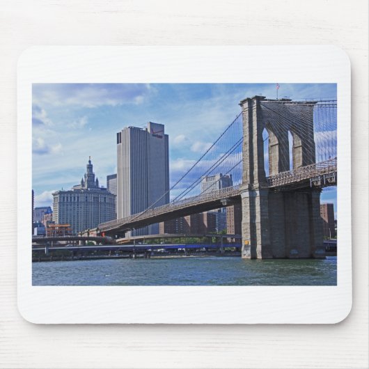 East River: Brooklyn Bridge en Municipal Building Muismat (Voorkant)