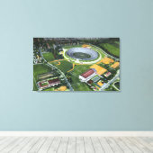 East Rock Park Uitzicht van de Pardee Roos Garden Canvas Afdruk (Insitu (Houten vloer))