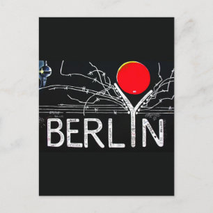 East Side Gallery, Berlin Wall, Barbed Wire/Red Su Briefkaart