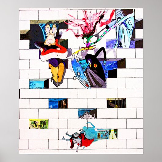 East Side Gallery, Berlin Wall, Brick Art(1) Poster (Voorkant)
