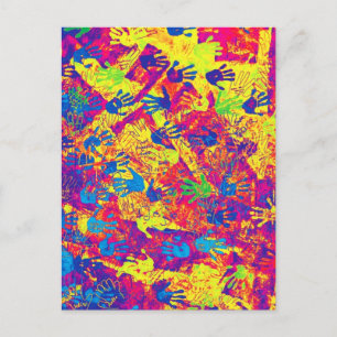 East Side Gallery, Berlin Wall, Hands (5) Briefkaart