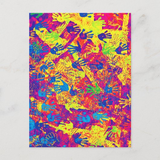 East Side Gallery, Berlin Wall, Hands (5) Briefkaart (Voorkant)