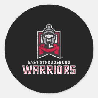 East Stroudsburg ESU Warriors Large Ronde Sticker