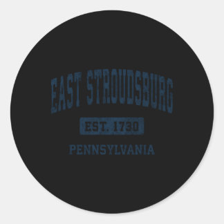 East Stroudsburg Pennsylvania PA Atletische Sport  Ronde Sticker