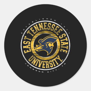 East Tennessee State Buccaneers Showtime Ronde Sticker