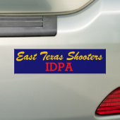 East Texas IDPA-bumpersticker Bumpersticker (Op auto)