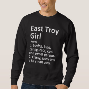 East Troy Meisje Wi Wisconsin Grappige Stad Home R Trui