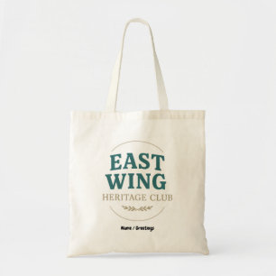East Wing Heritage Club — Vintage Retro Embleem Tote Bag