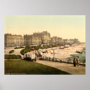 Eastbourne Parade, Sussex, Engeland Poster