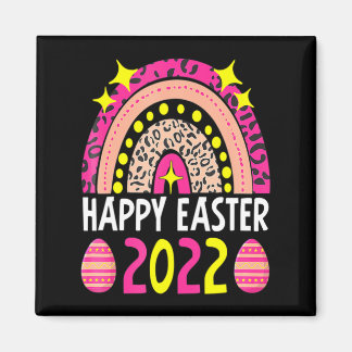 Easter 2022 rainbow cute happy easter 2022 women  magneet