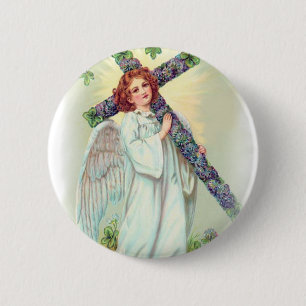Easter Angel Ronde Button 5,7 Cm