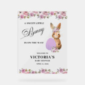 Easter Baby Shower Welcome Acryl Bord (Voorkant)