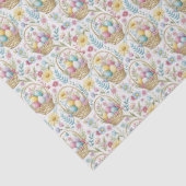 Easter Basket & Spring Floral Pattern Tissuepapier (Detail)