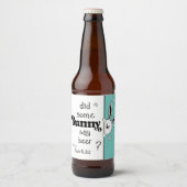 Easter Beer Label, heeft Bunny bier gezegd? Bier Etiket (Voorkant)