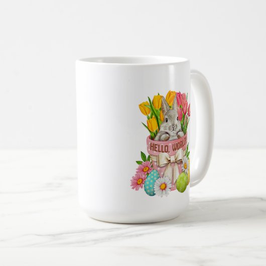 Easter Blessings-Hello World Coffee Mug (Devant droit)