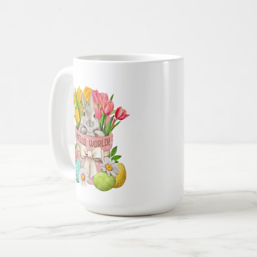 Easter Blessings-Hello World Coffee Mug (Devant gauche)