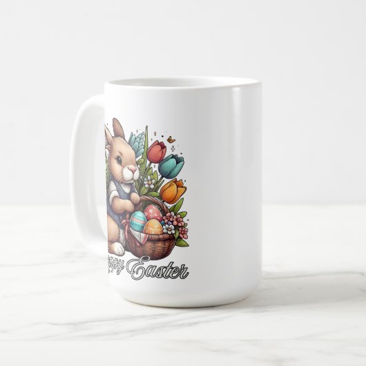 Easter Blessings-Hoppy Easter Coffee Mug (Devant gauche)