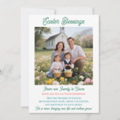 Easter Blessings  Personalized Photo Template Feestdagenkaart (Voorkant)