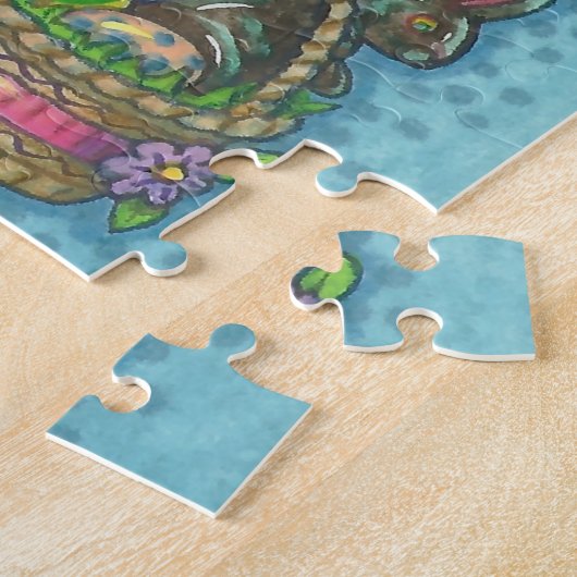 EASTER BONNET GIRAFFE PUZZLE (Côté)