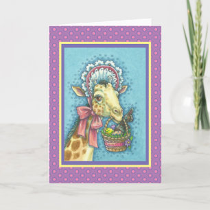 EASTER BONNET GIRAFFE, VACANCES VERS CARTE DE SALU