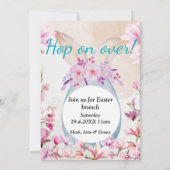 Easter brunch easter egg photo kaart (Achterkant)