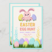 Easter Brunch & Egg Hunt Invitation | Wildflower (Devant / Derrière)